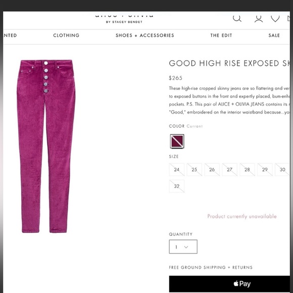 ALICE+OLIVIA♦️Good High Rise Button Fly Jeans - Picture 9 of 13